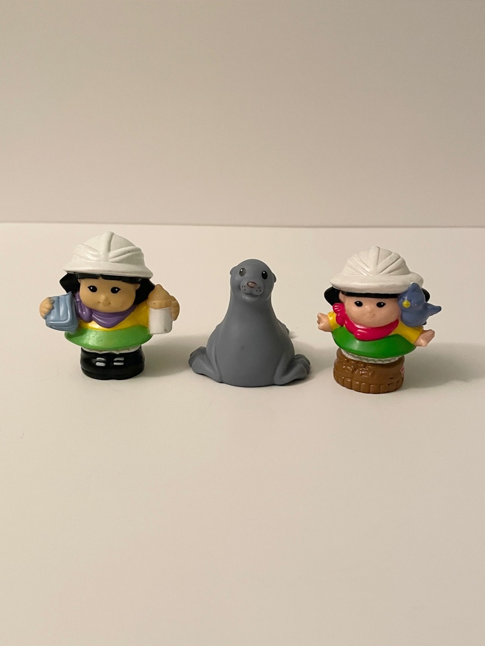 Fisher Price Little People Zoo Safari Trainer Figures Grey Seal Lot